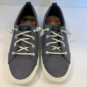 Sperry Blue canvas sneakers boat shoes size 12